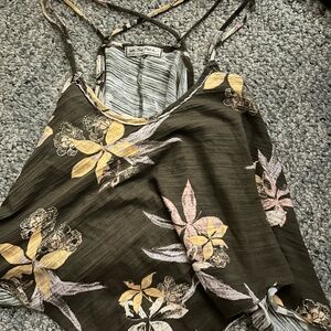 We The Free Floral Strappy Tank Top runs big
